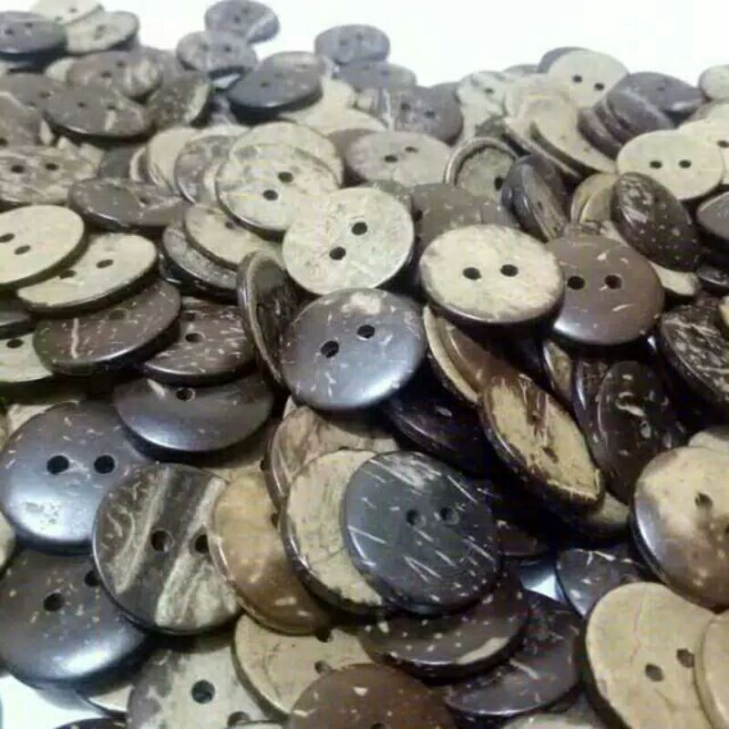 COD Isi 100 - 144 pcs Diameter 15 mm - Kancing Baju Gepeng Batok - Kancing Batok 15 mm