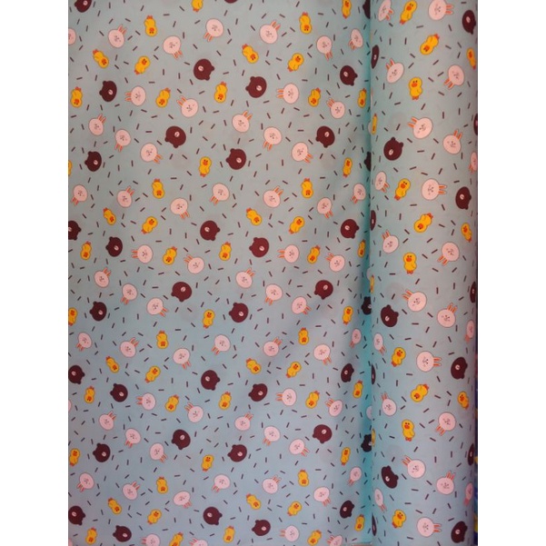 (SB 31) KAIN SPREI METERAN MOTIF KARAKTEr DINO KECIL