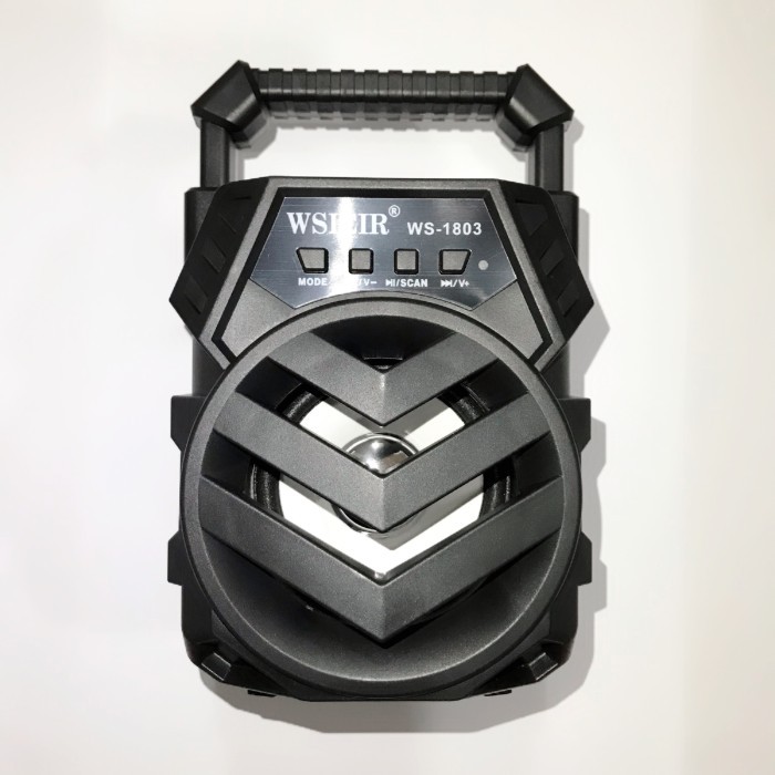 Speaker Bluetooth WS-1803 Super Bazooka 3 inch vs JBL Lampu Disco Night