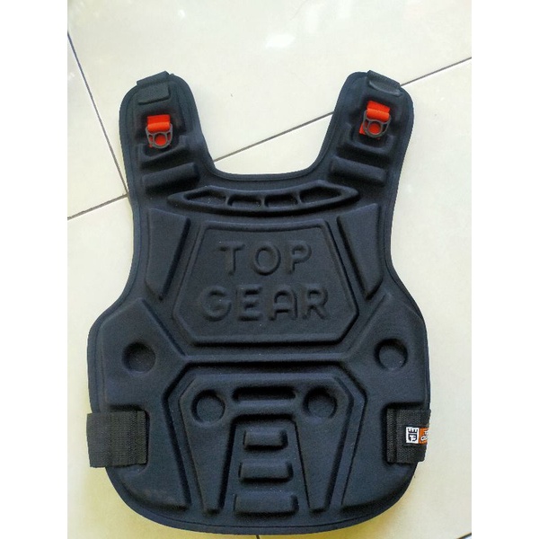 Pelindung Dada Motor Anti Angin logo Topgear / Jaket Rompi body protector pelindung Dingin Pengendara Motor Tebal