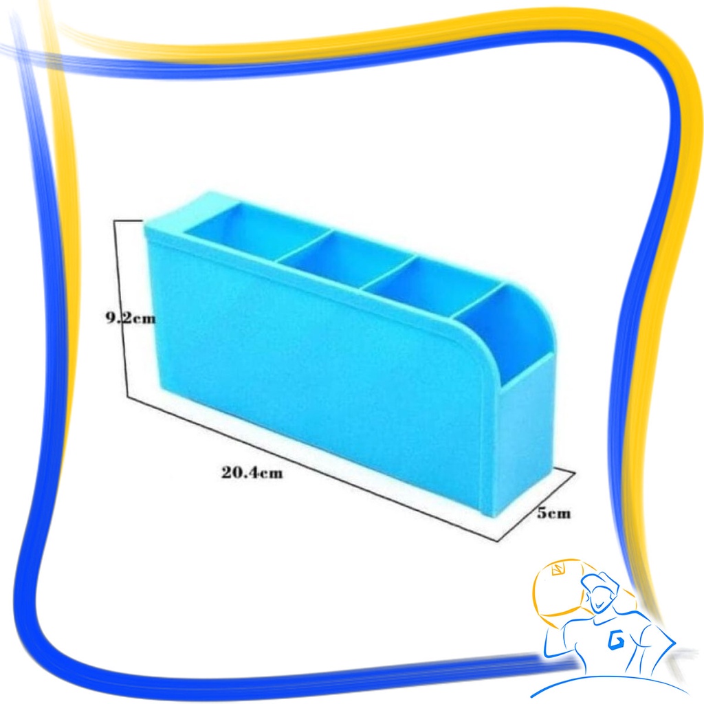 Organizer Box Laci Plastik 4 Slot Storage Mini Rack Rak Mini 4 Susun Sekat Tempat Sendok Alat Tulis