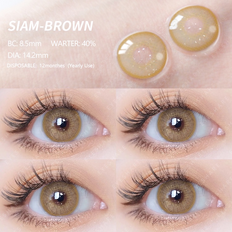 2022 NEW [COD] SIAM GRAY BROWN GREEN~ SOFTLENS 2PCS JAMILLA NORMAL &amp; MINUS(0.00) FREE LENSCASE / DIA 14.0MM / SOFLEN / SOFTLEN / LENSA WARNA Kadar Air 40% Big Eye Living Kontak Lensa