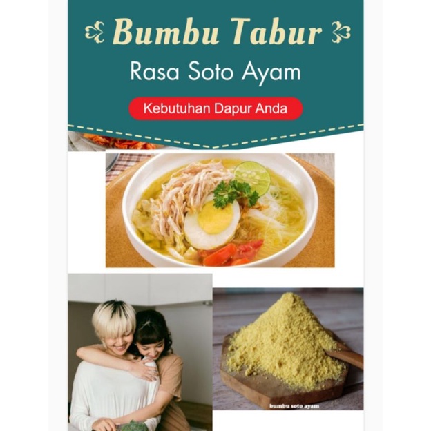 

Bumbu Tabur Rasa Soto Ayam , Jual Bubuk Tabur Soto Ayam Murah Enak