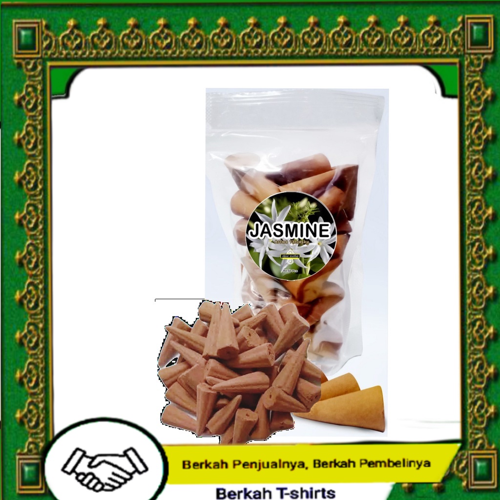 BUHUR BUKHUR GAHARU KERUCUT WANGI JASMINE ISI 50 PC I DUPA ARAB