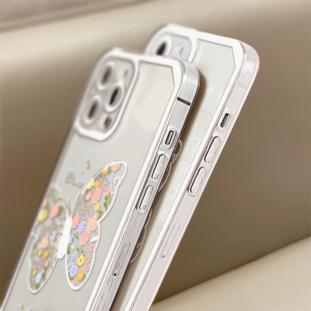 Soft Case Motif Kupu-Kupu Untuk Vivo Y20 Y21 Y17 Y11 2019 Y12 Y15 Y15S Y30 Y95 Y91 Y91C Y93 Y90 V23 V23e S12 Y3 Y12S Y32 Y20T Y31 Y51