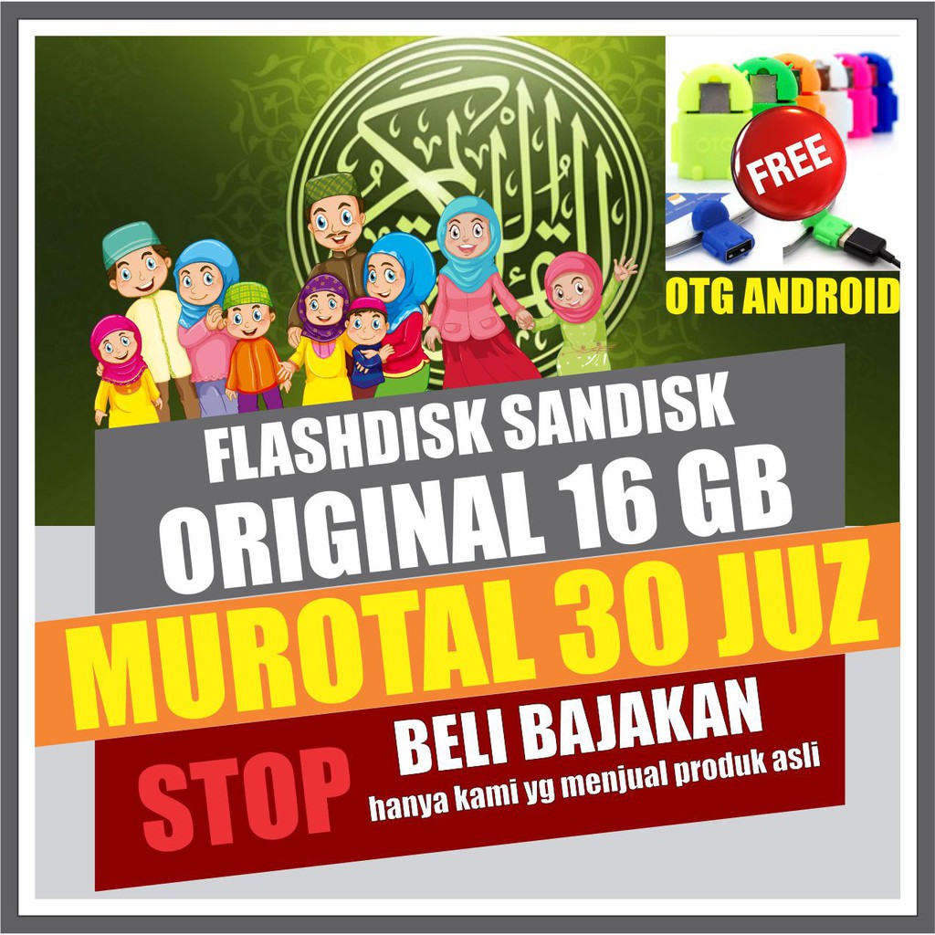 MUROTAL 30 JUZ Dalam Flashdisk 16g Original