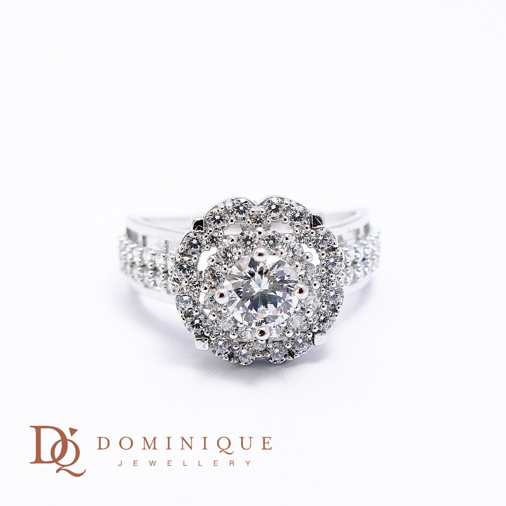 

Dominique Jewellery- Cincin Solitaire 75% SNI DQC 1874