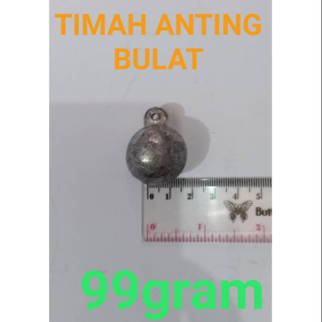 TIMAH ANTING BULAT 99GRAM PEMBERAT BANDUL PANCING KAIL UMPAN