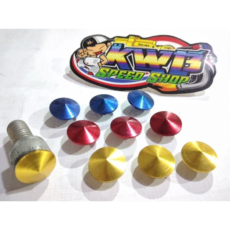 Tutup baut kancing baut L6 drat 12 almunium
