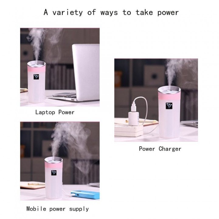 USB Anion Small-O Moisturizing Instrument Humidifier LED Light - 300ML