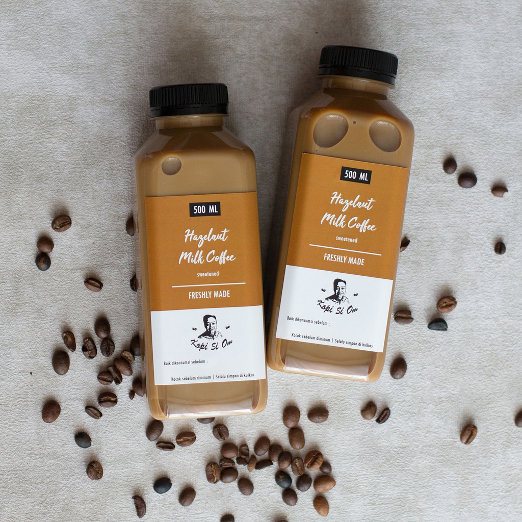 

Paket 2 botol Hazelnut Milk Coffee / Kopi Susu 500 ml