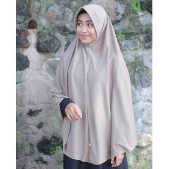 Jilbab Instan Pet Antem Super Jumbo XXXL Hijab Kaos Bergo Syari Khimar Grosir