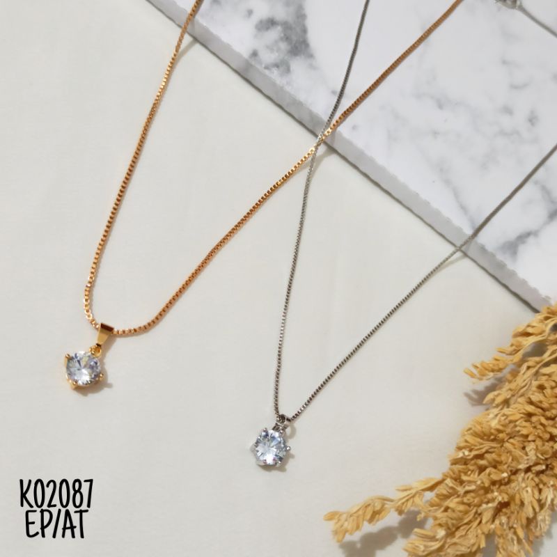 Kalung Fashion Mata Zircon Simple K02087