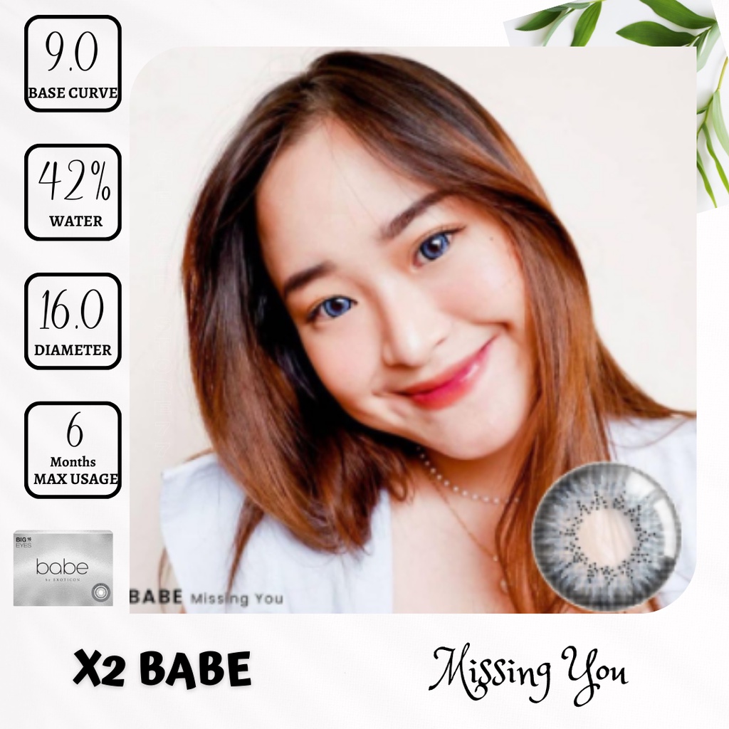 SOFTLENS X2 BABE (BIG EYES) MINUS 3.25 sd 6.00