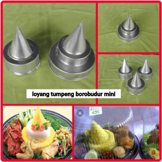 Loyang Cetakan Tumpeng Borobudur Mini Shopee Indonesia