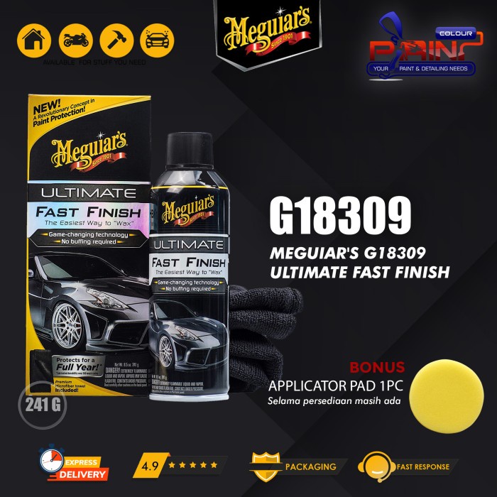 Meguiars Ultimate Fast Finish G18309, Proteksi Pengkilap Cat Mobil