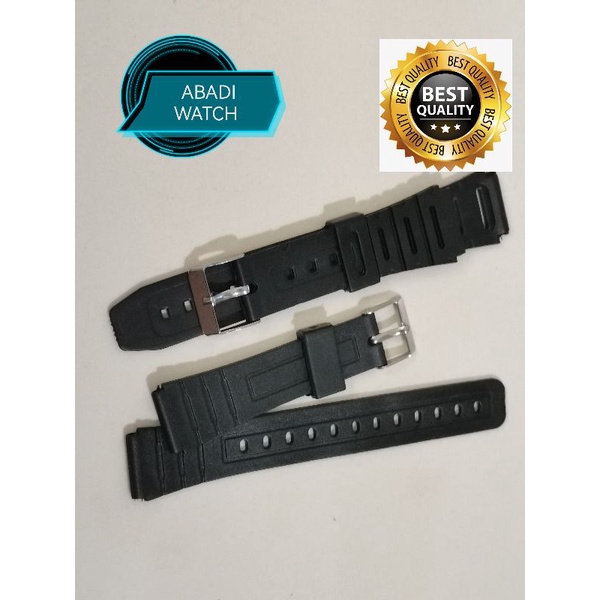 Strap tali 18mm karet rubber alternatif jam Tangan Q&amp;Q DLL..