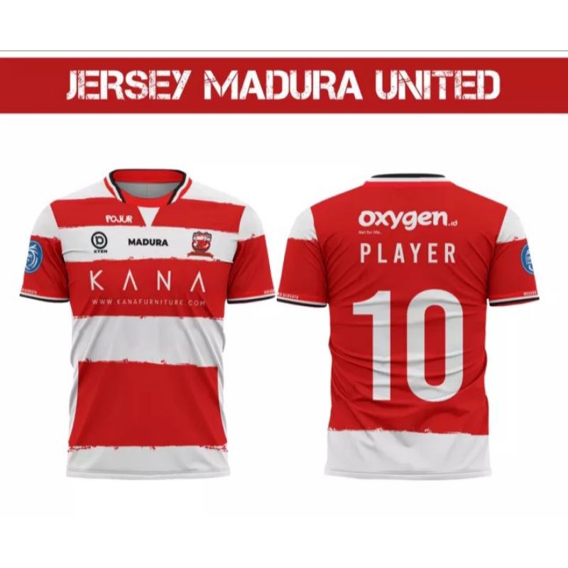 Baju Jersey Madura United 2022/2023 Premium Gratis Nickname
