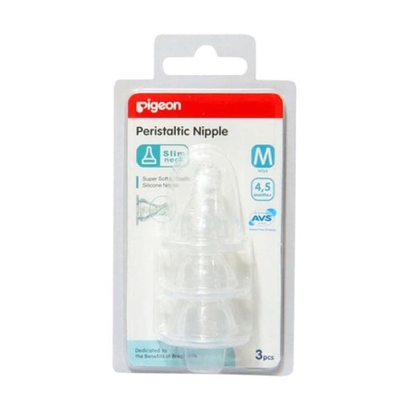 Pigeon Peristaltic Nipple 3 pcs