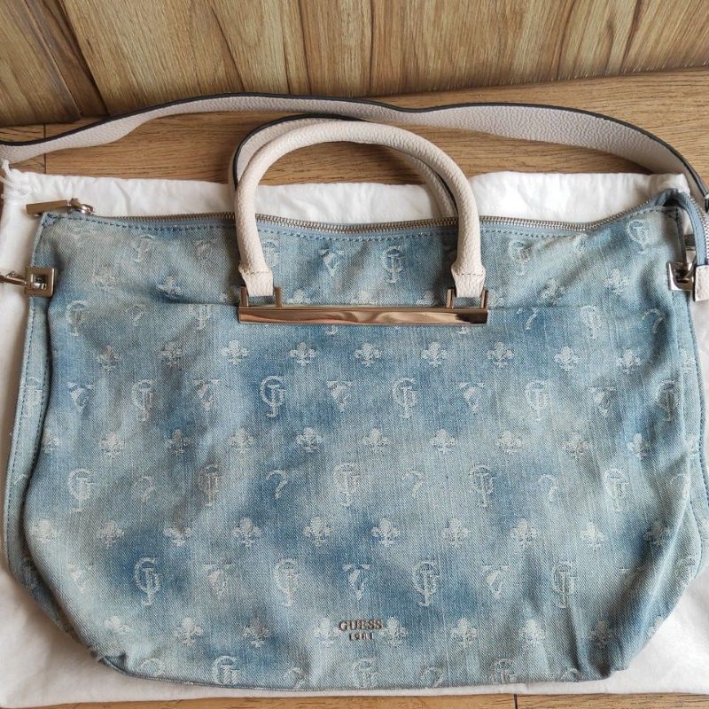 Guess Bag Original - Bahan dan Warna Jeans