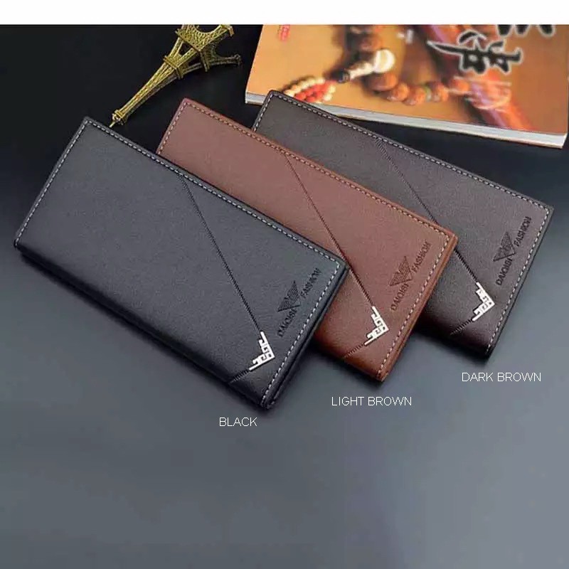 Dompet kulit pria panjang Kartu import DQS003