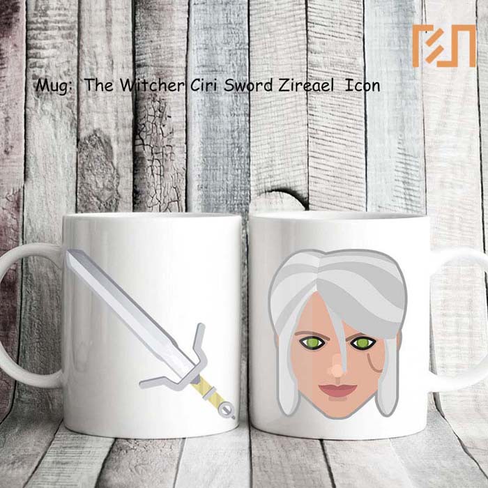 Mug The Witcher Ciri Sword Zireael icon
