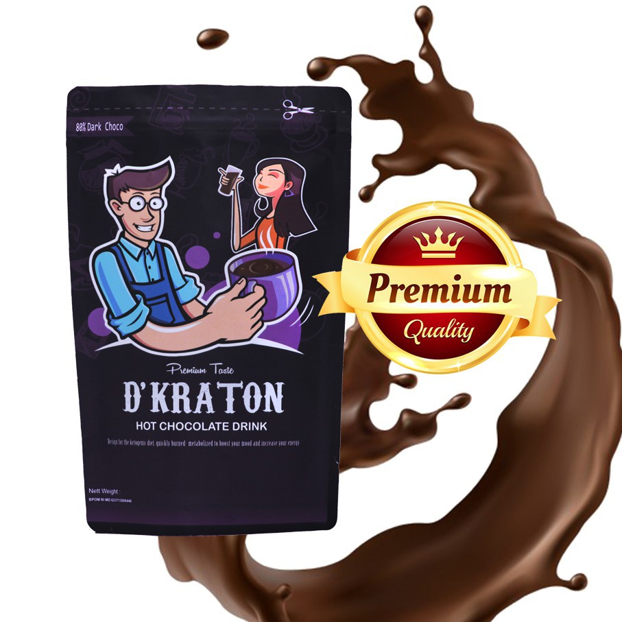 

PROMO! DE KRATON 80 PERSEN DARK CHOCO BUBUK MINUMAN COKELAT / COCOA POWDER PREMIUM TASTE MURNI TANPA