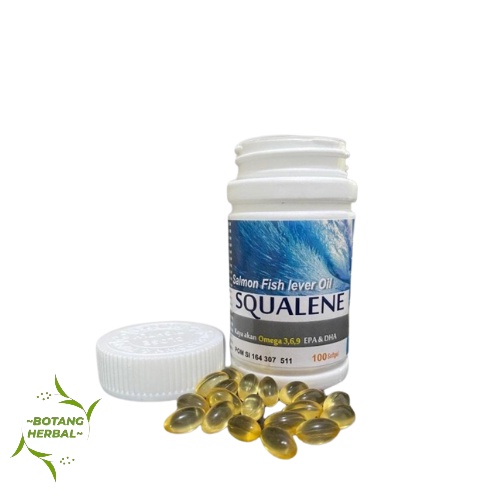 SQUALENE Salmon Fish Lever Oil dengan Omega 3 EPA DHA