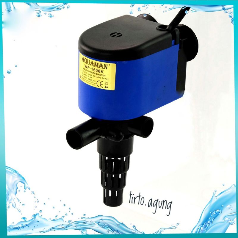 pompa AQUAMAN 1600 water pump aquarium 50CM 60CM 80CM 100CM WP-1600K 1600K filter aquascape