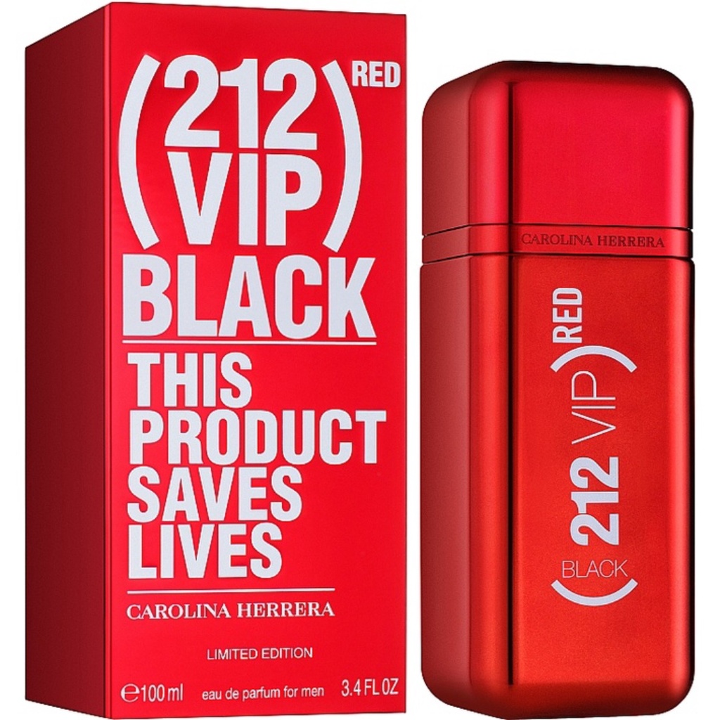 Parfum Original Carolina Herrera 212 VIP Black Red for Men EDP 100ml