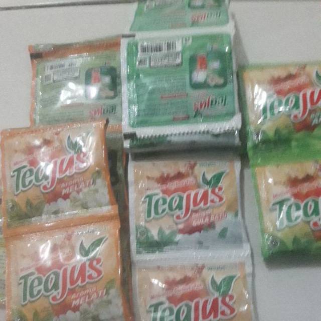 

Tea jus gula batu/teajus melati/teajus apel isi 10 pcs(satu renceng)