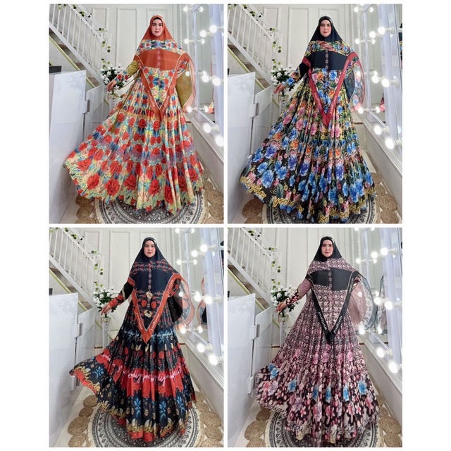 DRESS INAYAH PREMIUM SET SYAR’I by yodizein syari