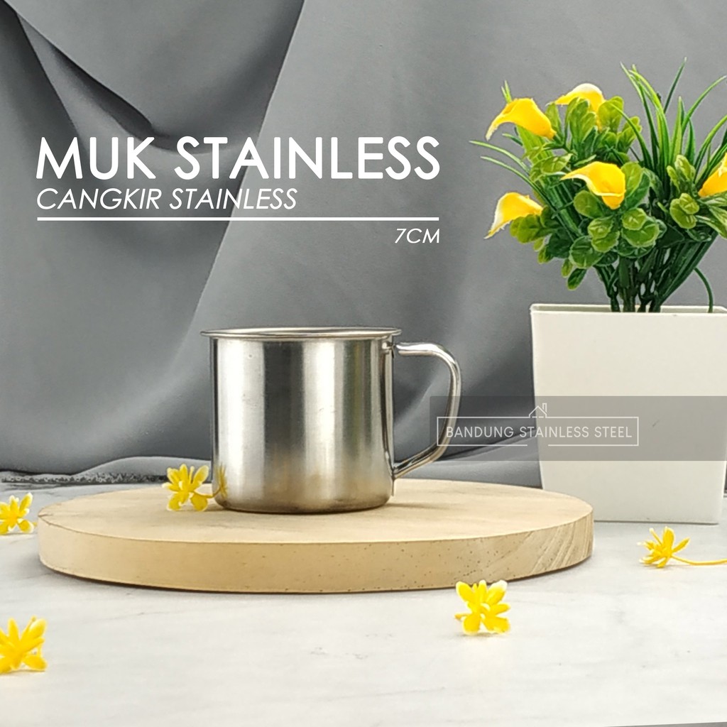 Muk mini Kopi Teh 230ml serbaguna murah 7Cm / Gelas cangkir stainless mug