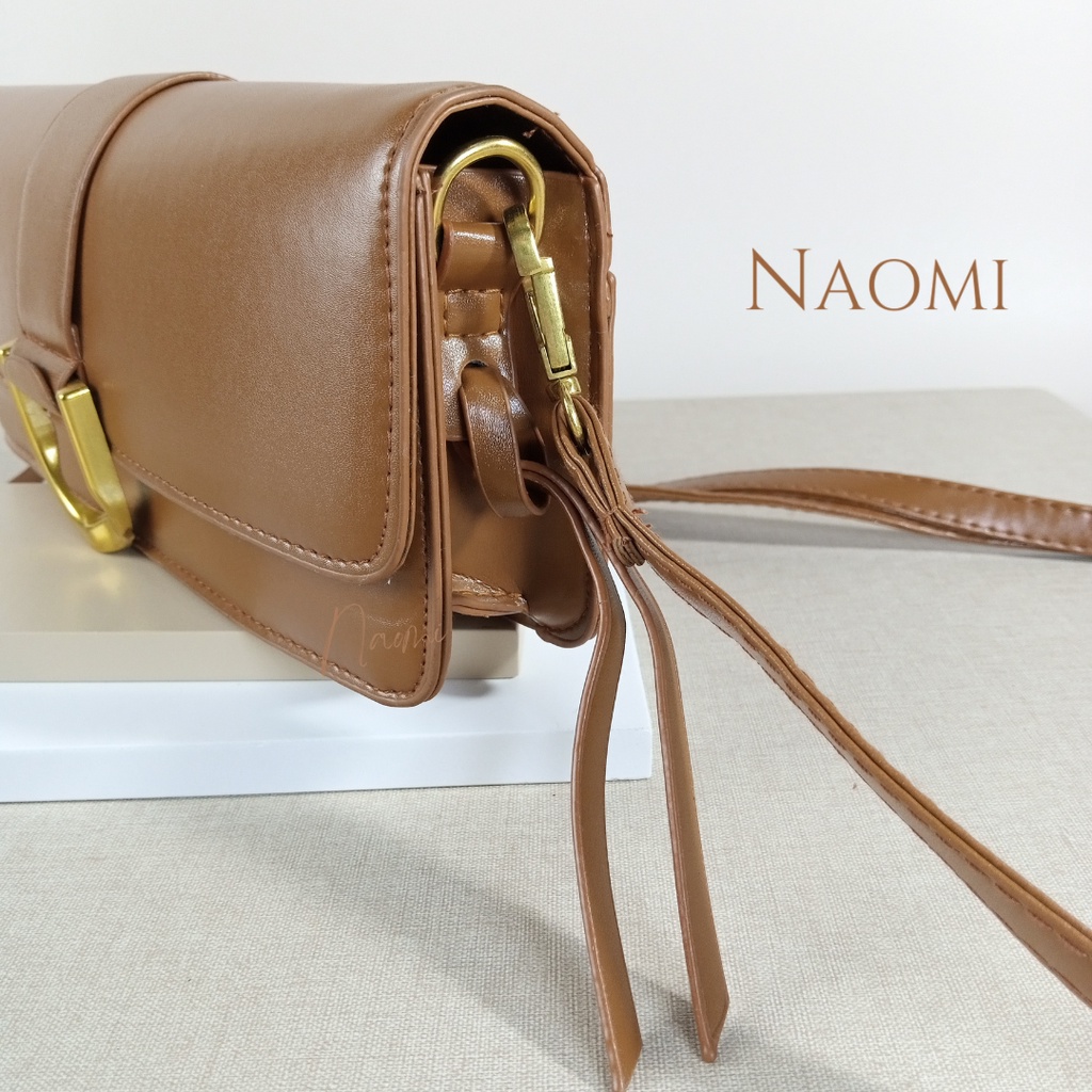 NAOMI - Aurora Sling Bag Import - Long Strap Bag - Tas Wanita Kulit - handbag Premium Slempang - handbag pesta party Tas Hangout - Tas Wanita