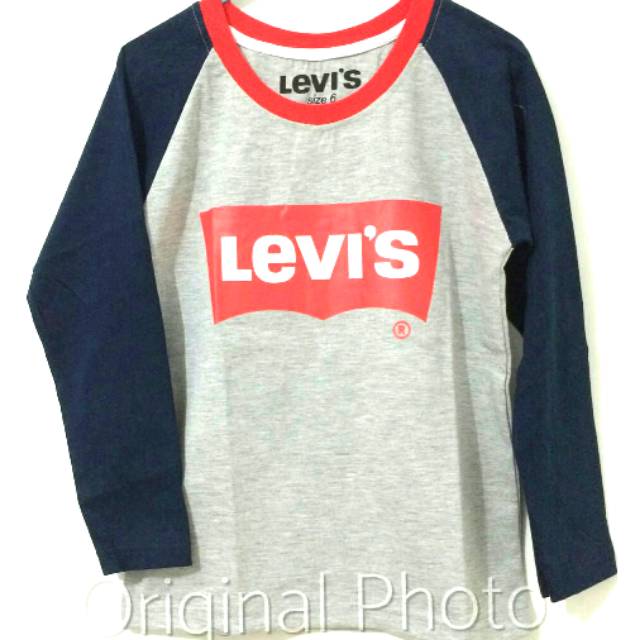 [🔥🔥🔥RESTOCK PROMO MURAH SZ 1-10T ] KAOS ANAK TANGAN PANJANG LEVIS