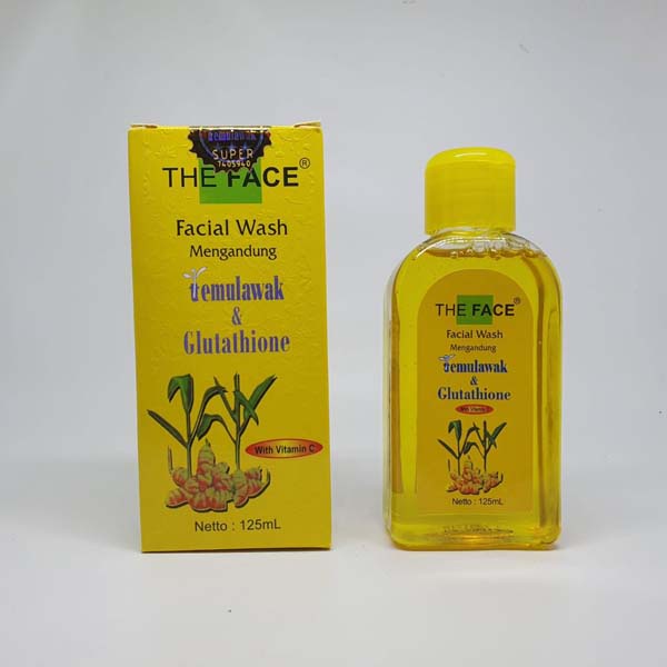 THE FACE FACIAL WASH FACE WASH MENGANDUNG TEMULAWAK &amp; GLUTATHIONE - 125ML | Pembersih Wajah