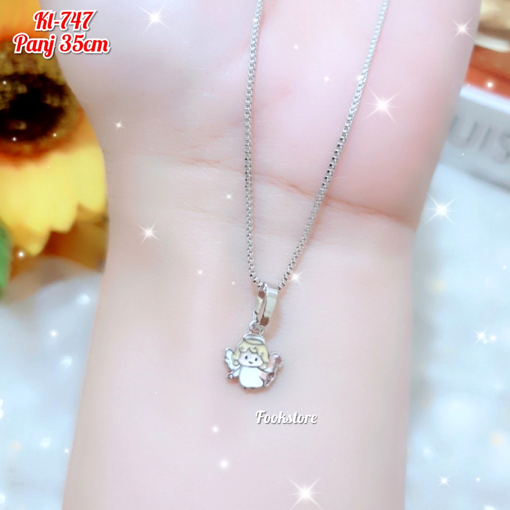 KALUNG ANAK XUPING SILVER GAMBAR KARTUN LUCU/ANTI ALERGI