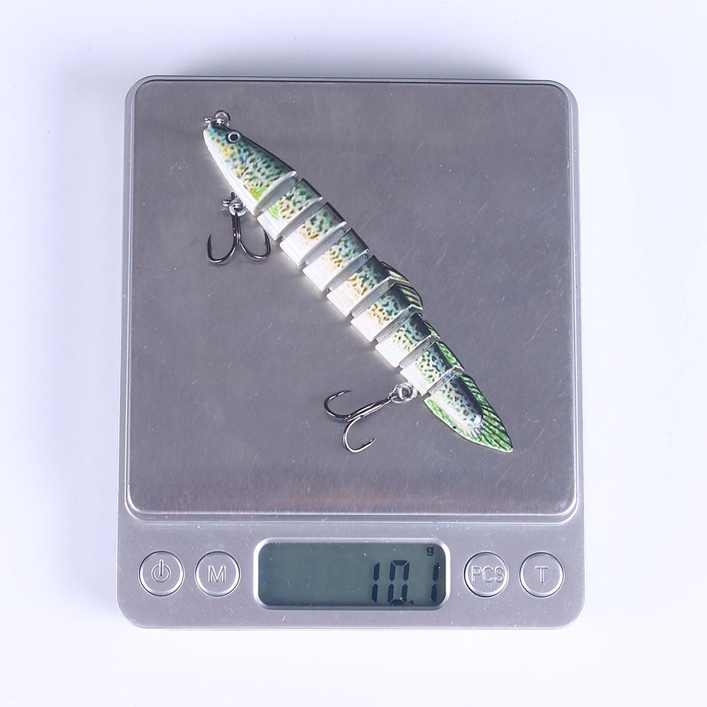 Hengjia 1 Pc Umpan Pancing Hard Bait Bentuk Ikan 7 Bagian Panjang 10cm Berat 10g