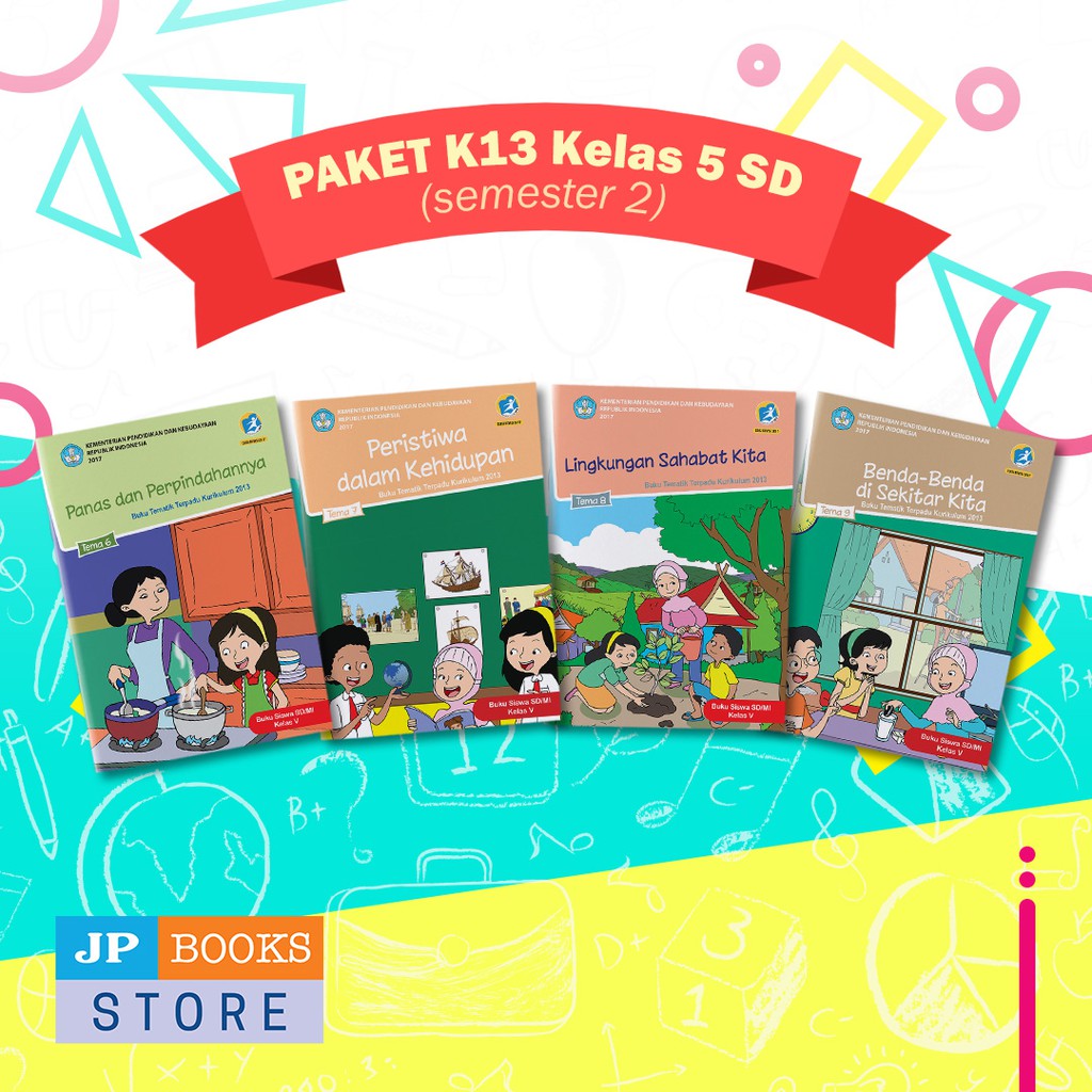 Paket Buku Tematik SD MI K13 Kelas 5 Semester 2