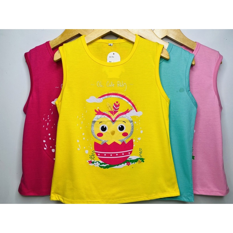 Singlet anak perempuan-singlet OWL 1-10 tahun