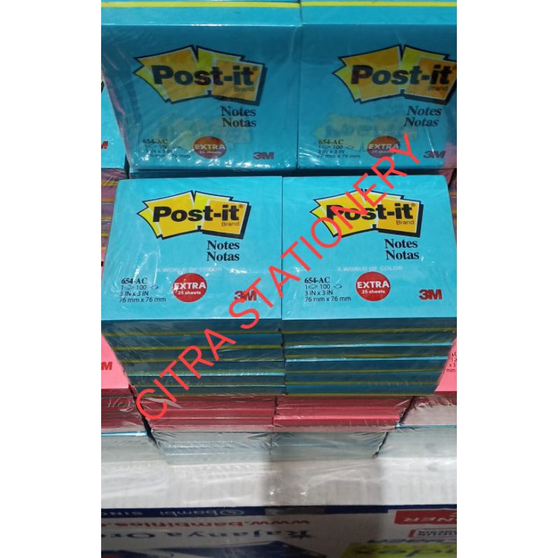 

POST IT 654-AC 3M EXTRA 25 SHEETS ORIGINAL