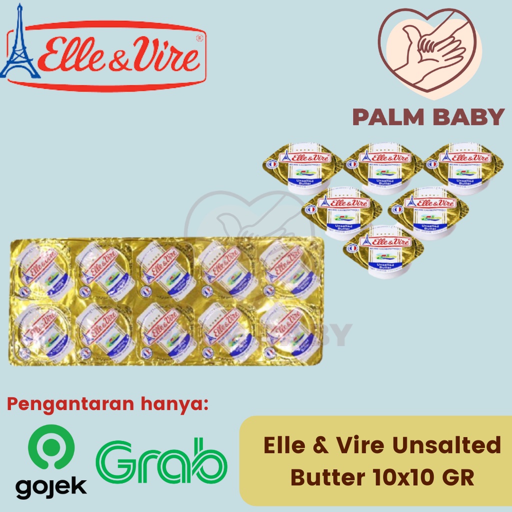 

elle vire butter unsalted mini 10gr x 10pcs / buter MPASI elle & vire