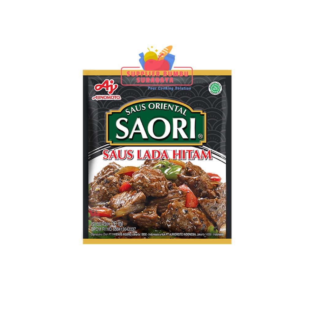 Saori Saus Oriental Sachet Tiram Teriyaki Lada Hitam Mentega Asam Manis Pedas Szechuan