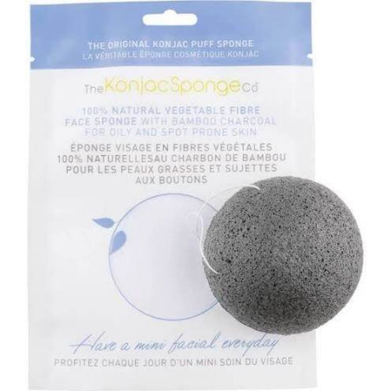 Sponge Konjac bamboo charcoal - THE KONJAC SPONGE CO