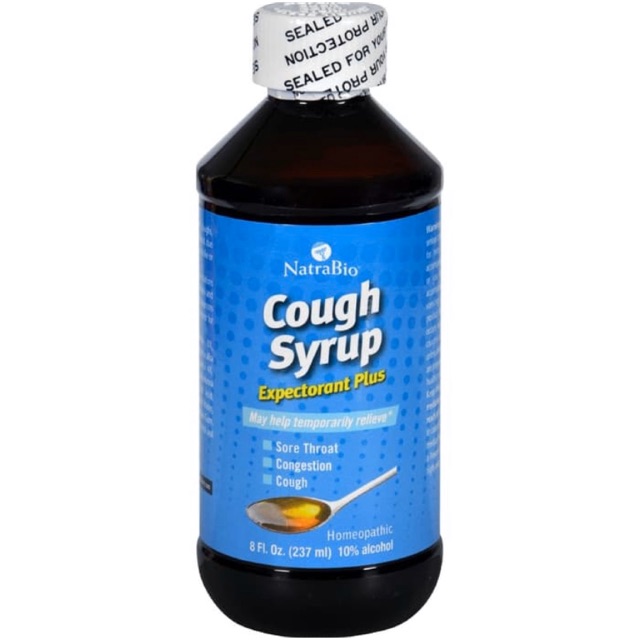 NatraBio Cough Syrup Expectorant Plus 237 ml Obat Batuk Homeopati