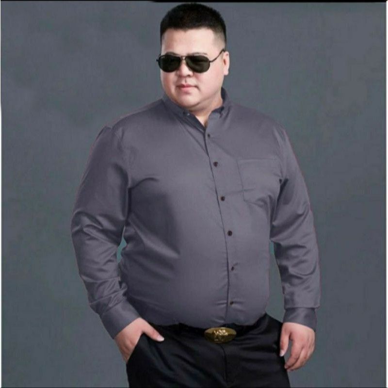 Kemeja polos pria big size  XXL XXXL