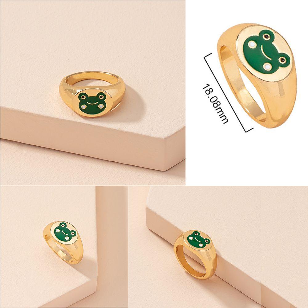 Preva Frog Jewelry Perhiasan Perhiasan Aksesoris Cincin Sendi Lucu