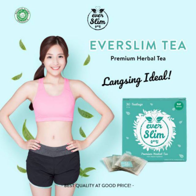 Everslim Premium Herbal Tea Original BPOM - Teh untuk Diet Penurun Berat Badan by Ever Slim