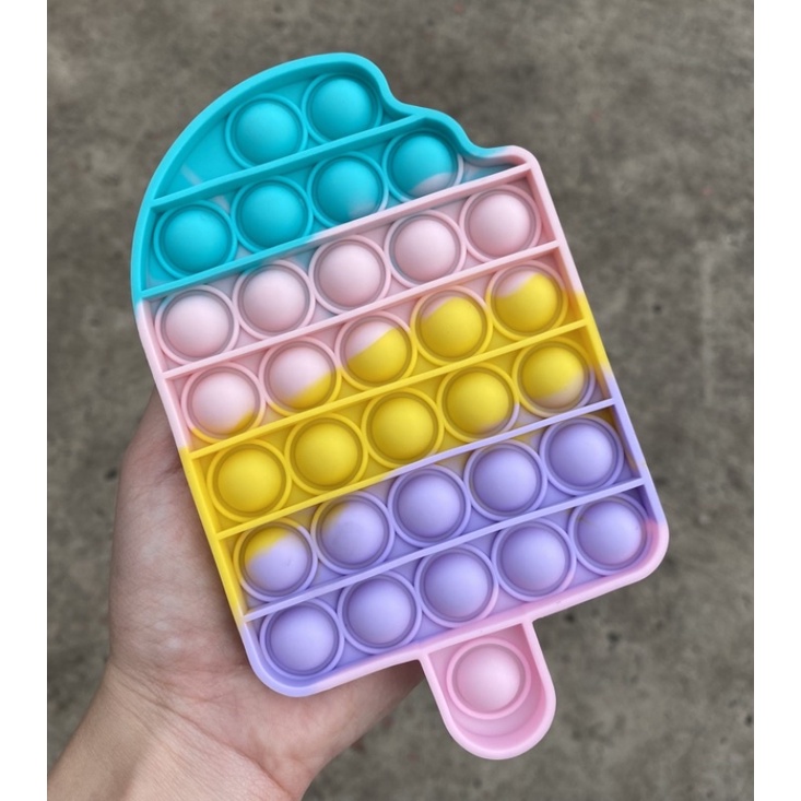 [ TERLARIS & TERPERCAYA ] Pop It Fidget Toy Murah Rainbow Mainan Anak Penghilang Stress Tiktok Original-1