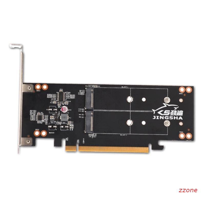 zzz 4 Port PCIE to M2 Expansion Card PCIE X16 to M.2 NVME Controller SSD Card for PC